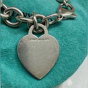 Retired Tiffany heart tag bracelet